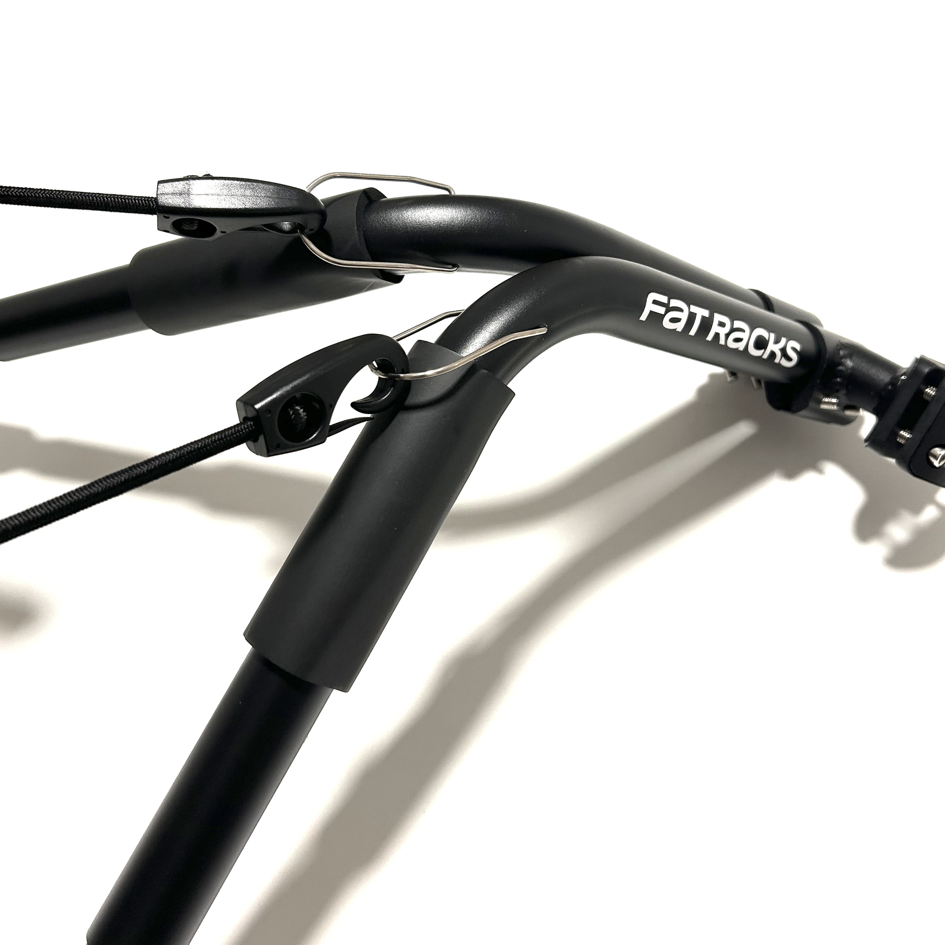 Surfboard Bike Rack straps close-up